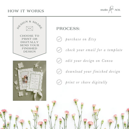 Southern Toile Save the Date Template