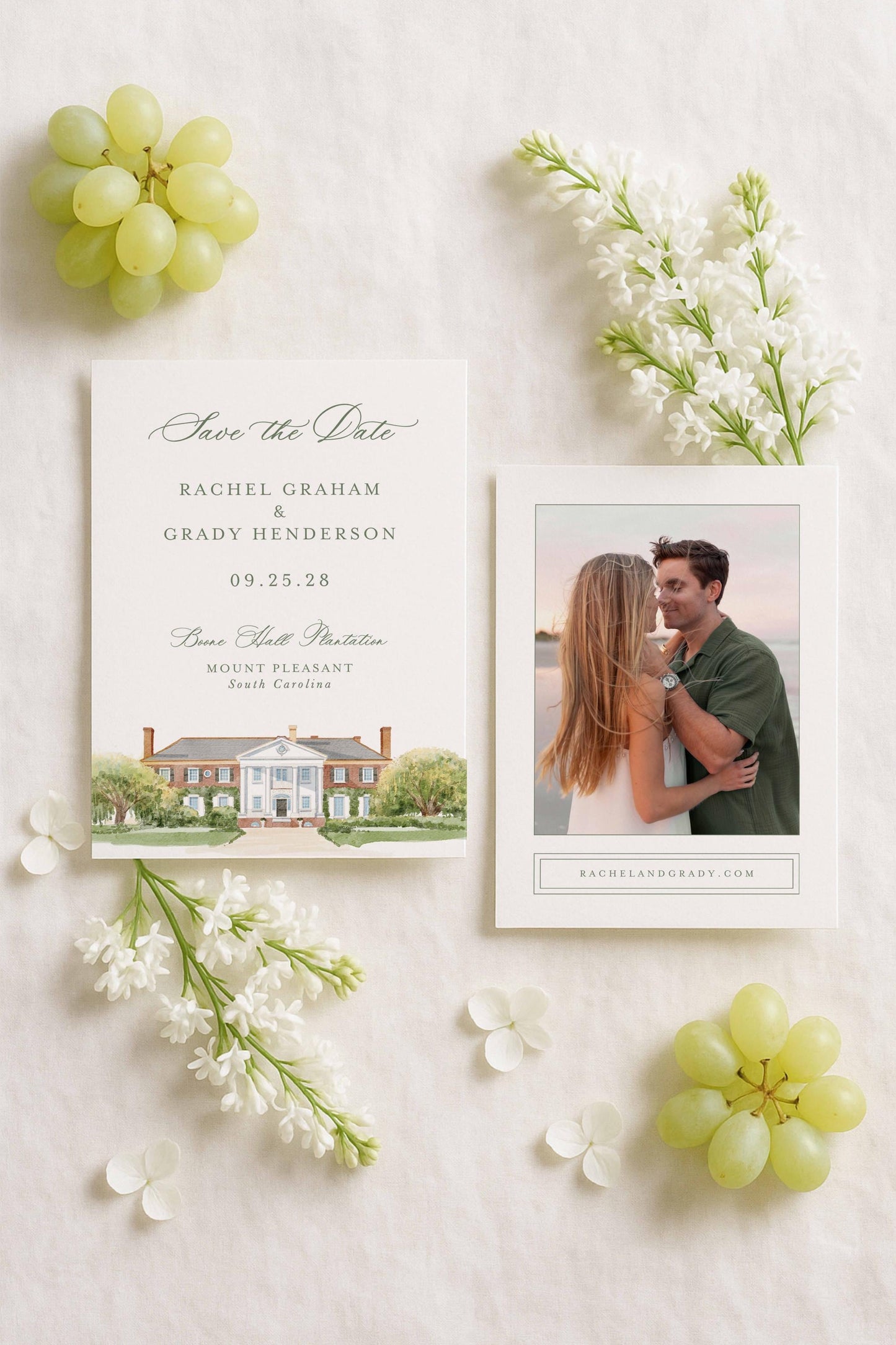 Boone Hall Save the Date Template