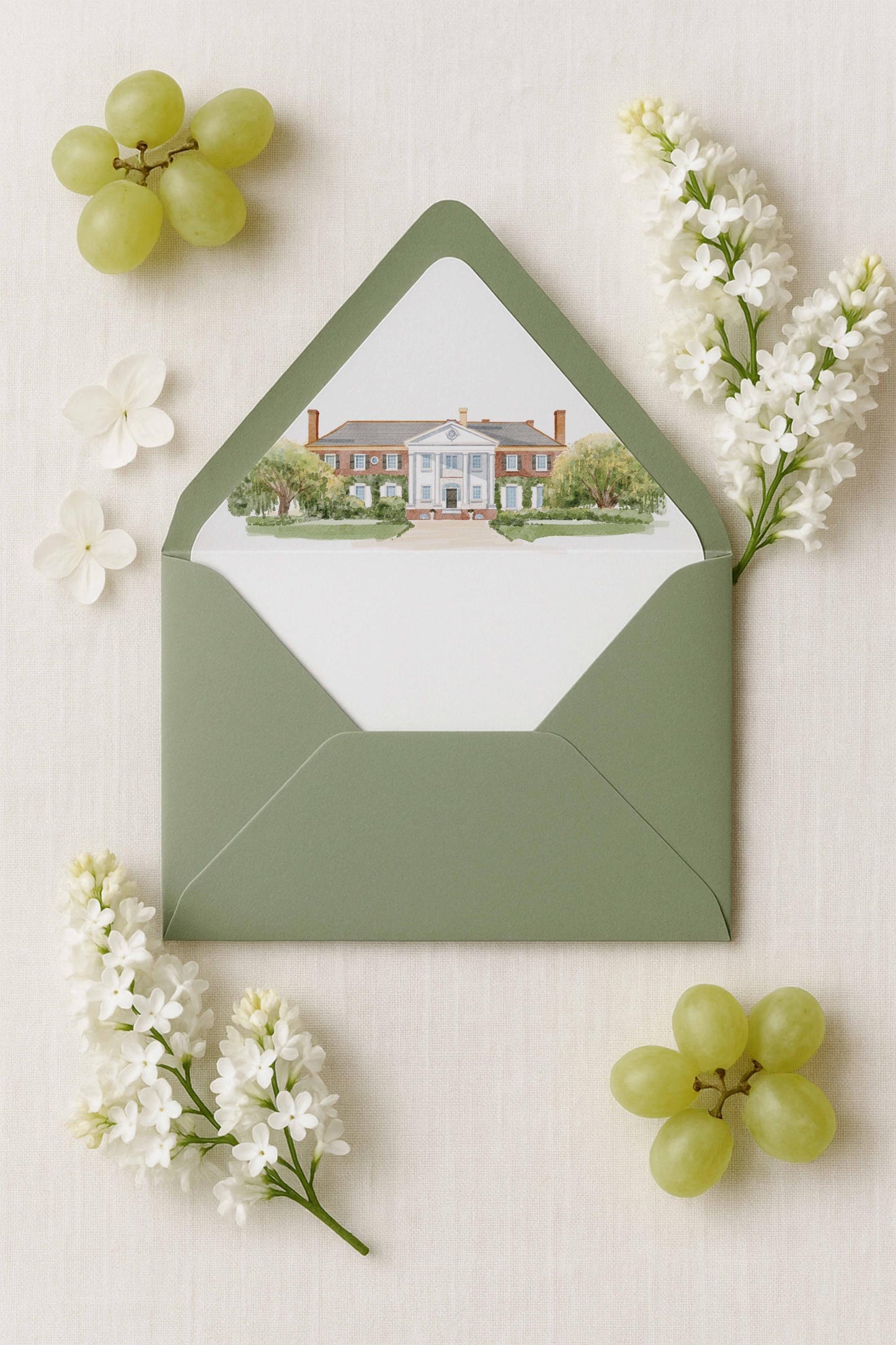 Boone Hall Wedding Invitation Suite Template