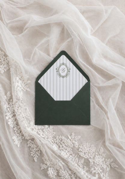 Vintage Lace Wedding Invitation Suite Template
