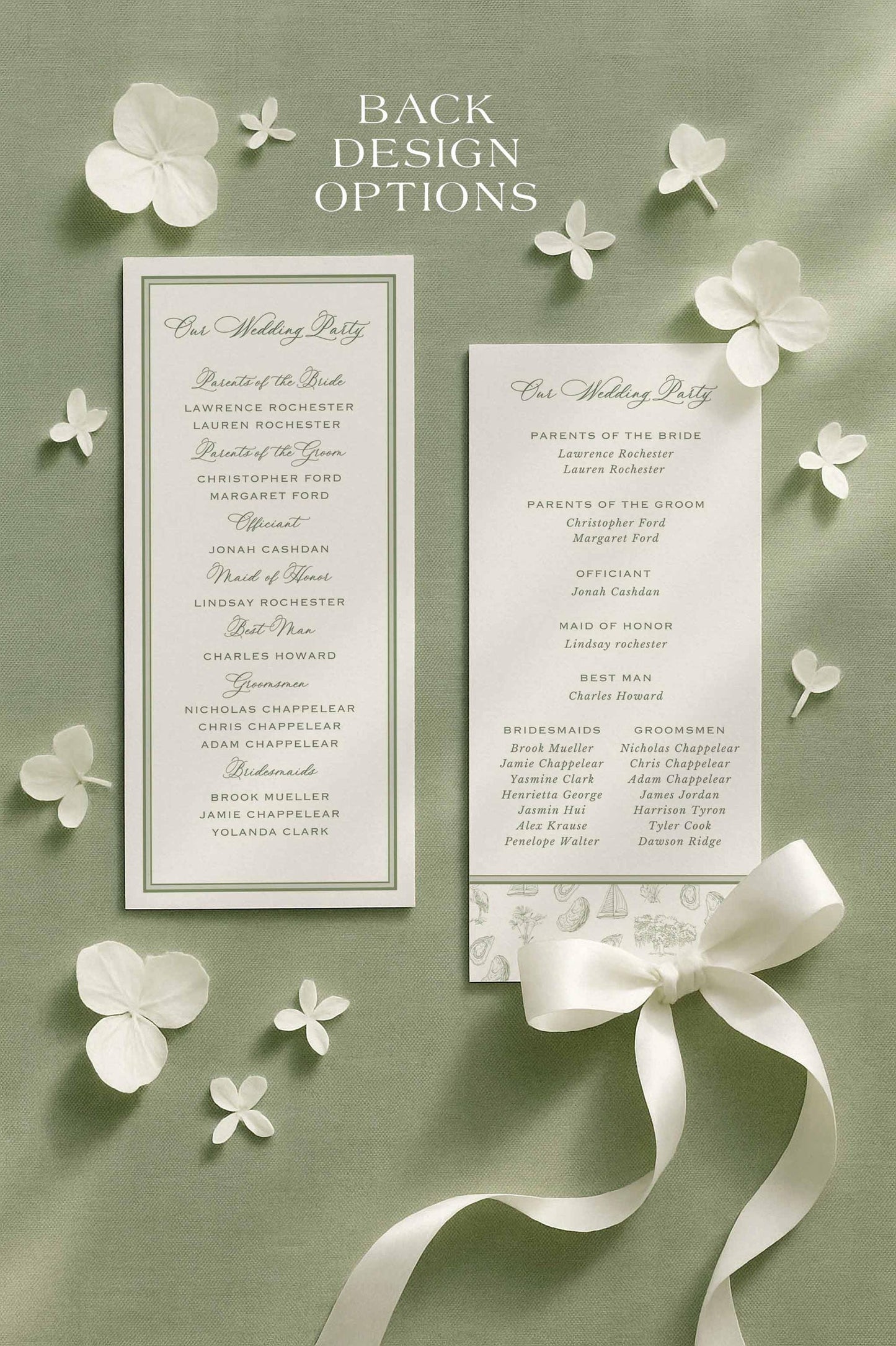 Southern Toile Wedding Program Template