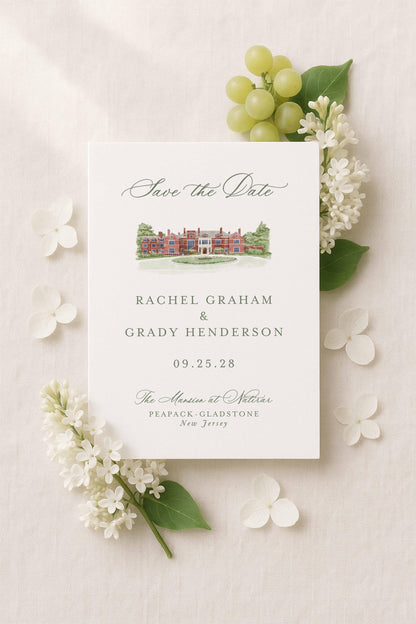 Mansion at Natirar Save the Date Template
