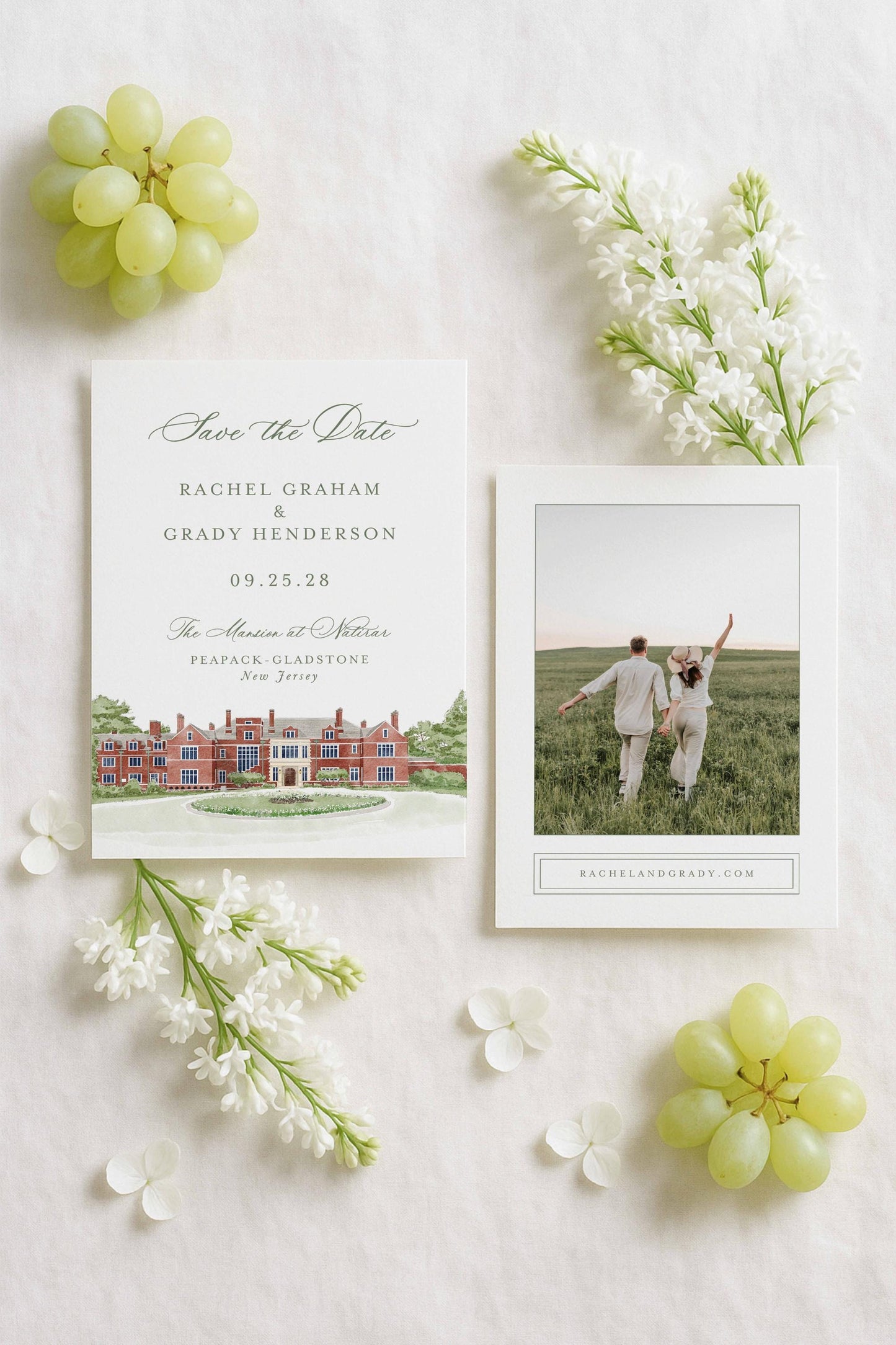 Mansion at Natirar Save the Date Template