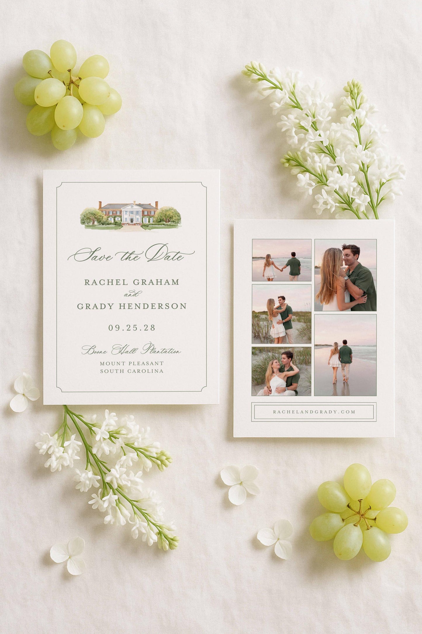 Boone Hall Save the Date Template