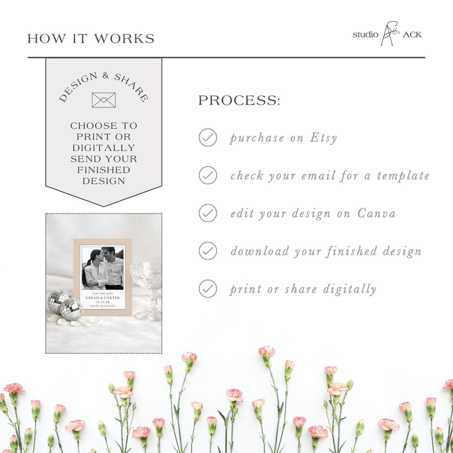 Modern Beige Save the Date Template