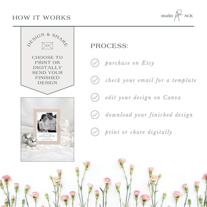 Modern Beige Save the Date Template