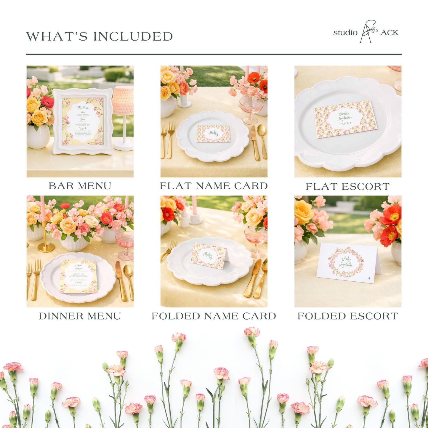 Whimsical Garden Wedding Template Bundle
