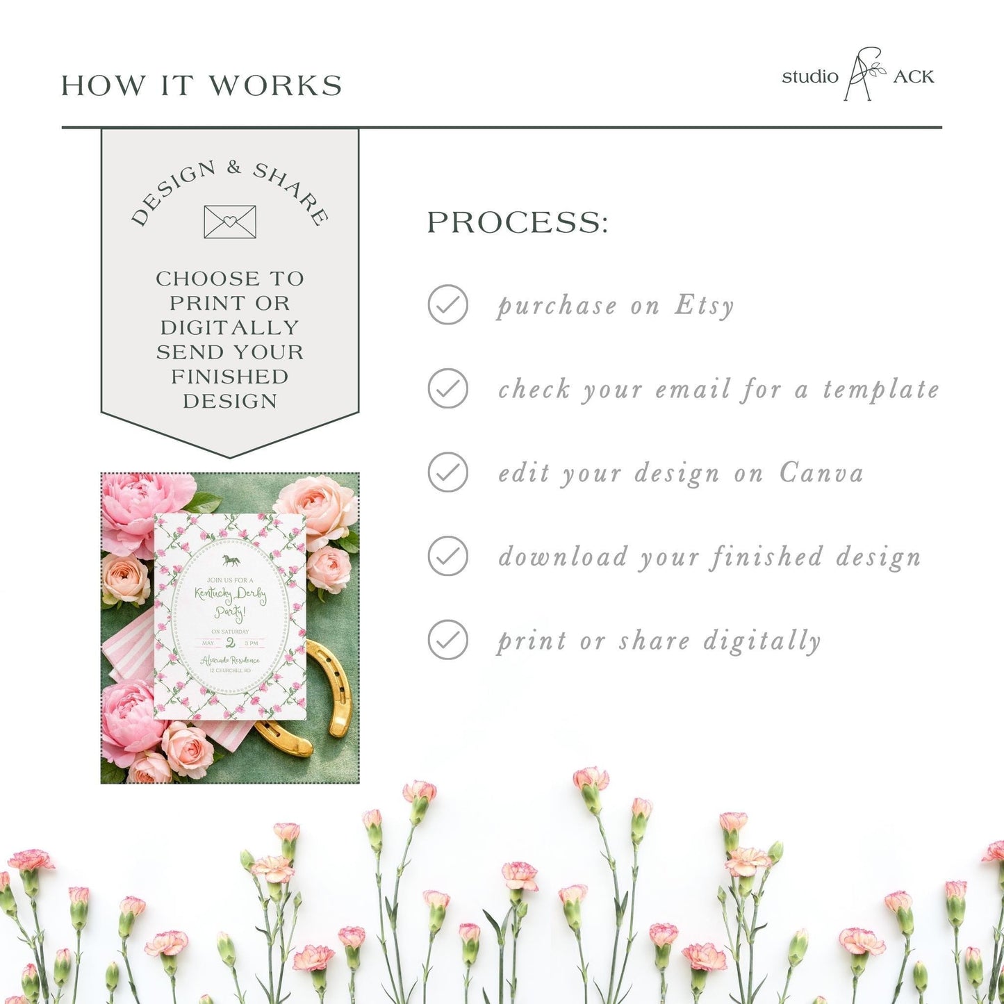 Kentucky Derby Party Invitation Template