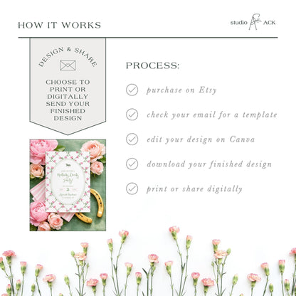 Kentucky Derby Party Invitation Template