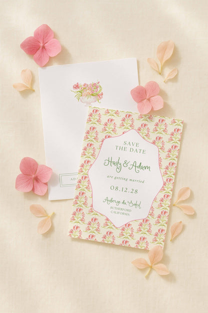 Whimsical Garden Save the Date Template