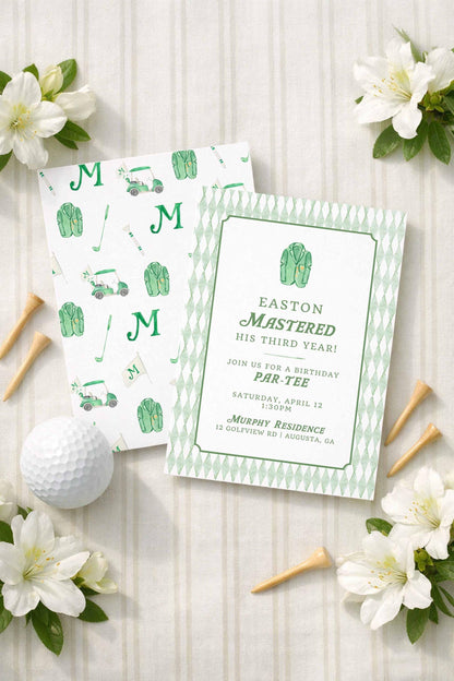 Golf Birthday Invitation Template