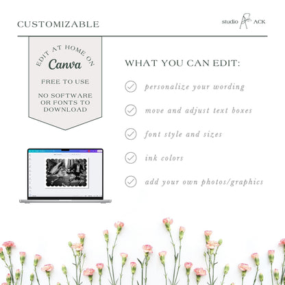 Vintage Minimalist Save the Date Template