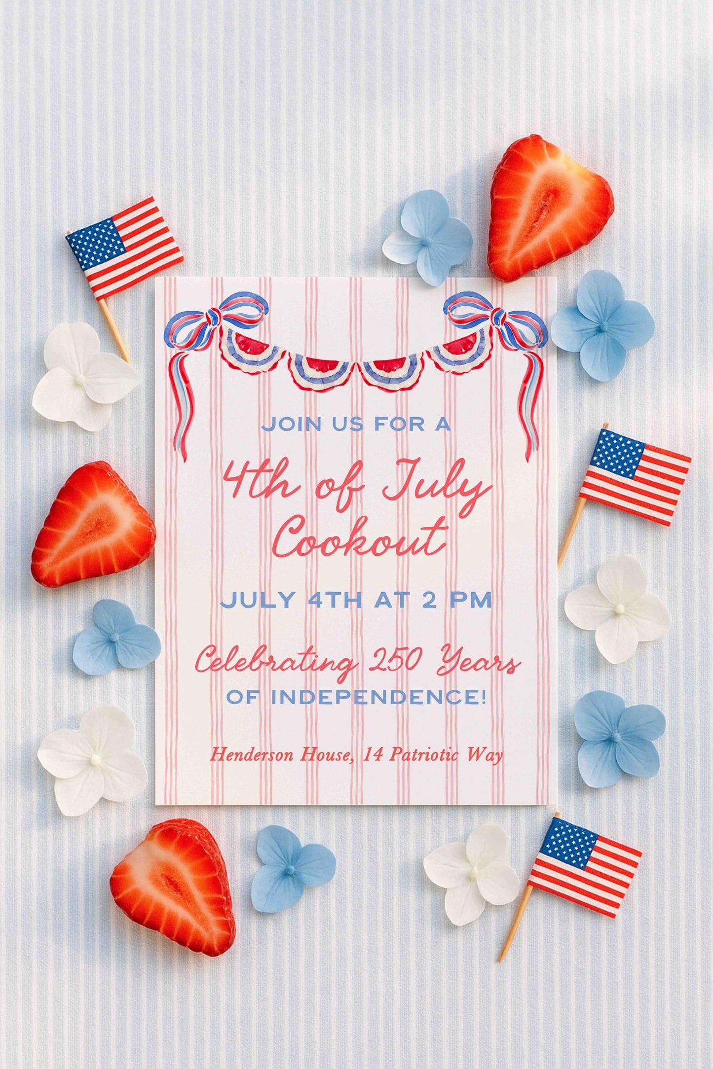 Patriotic Party Invitation Template