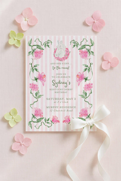 Kentucky Derby Birthday Invitation Template