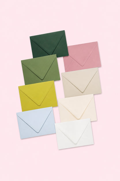 Euro Flap Envelopes in A1, A2, A6, A7, and A9 sizes | Blank Stationery Mailing Envelopes