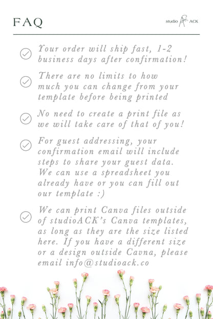 Save the Date Printing | Double Sided 5x7 Card Prints