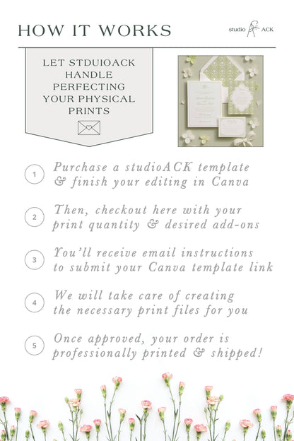 Invitation Suite Professional Printing | Wedding Invites