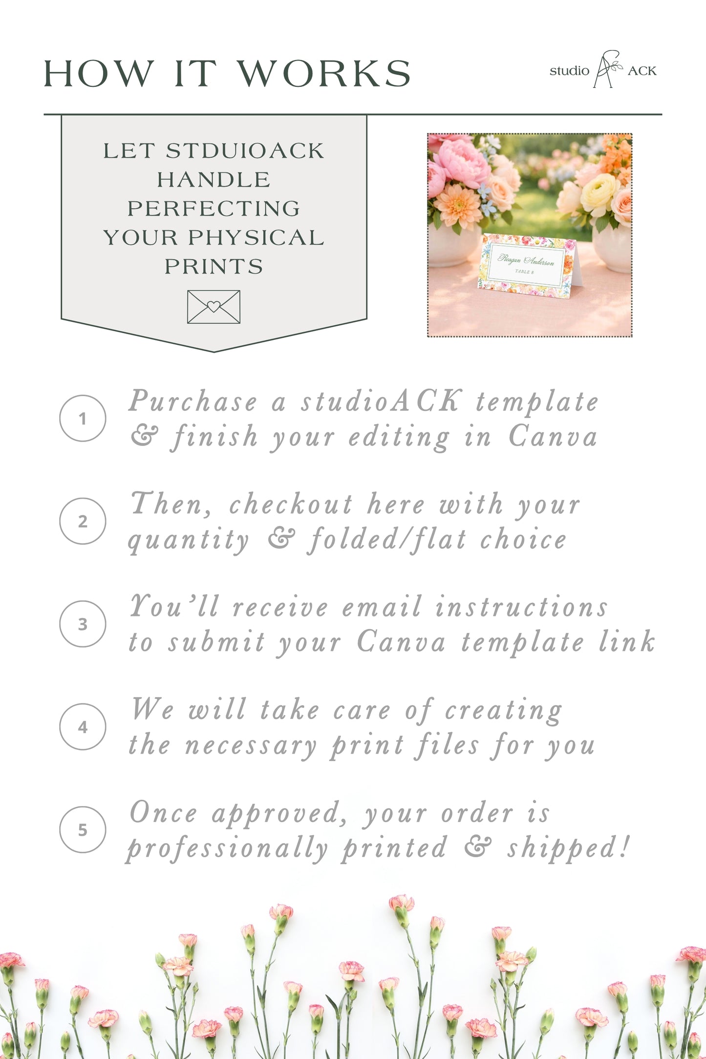 Name Card Professional Printing | 3.5"x2" Folded or Flat Prints | Place Cards & Escort Cards