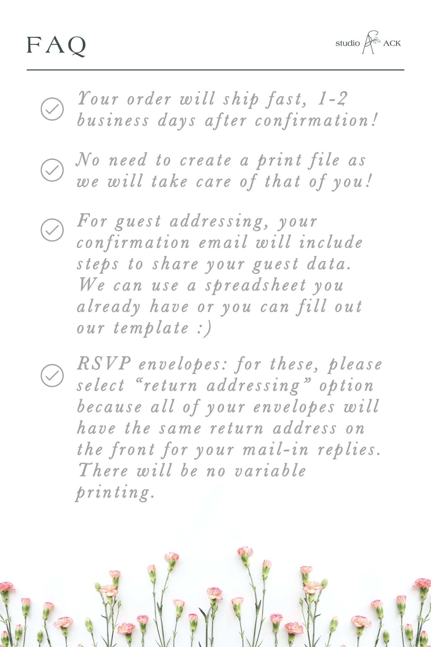 Printed Envelope Addressing
