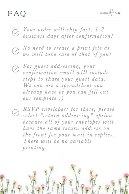 Printed Envelope Addressing