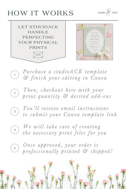 Save the Date Printing | Double Sided 5x7 Card Prints