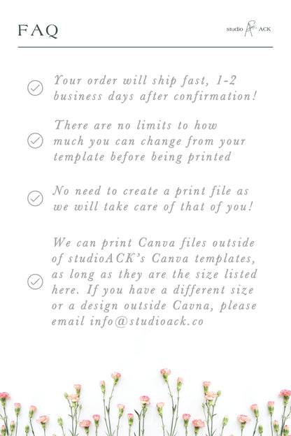 5x7 Card Professional Printing