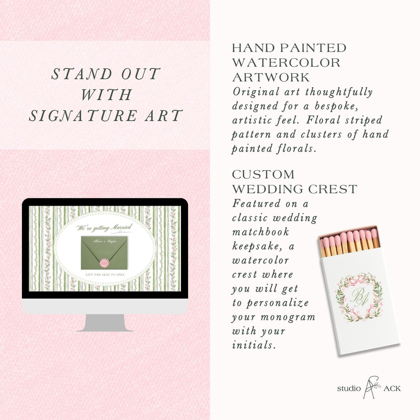 Grandmillennial Floral Wedding Website Template