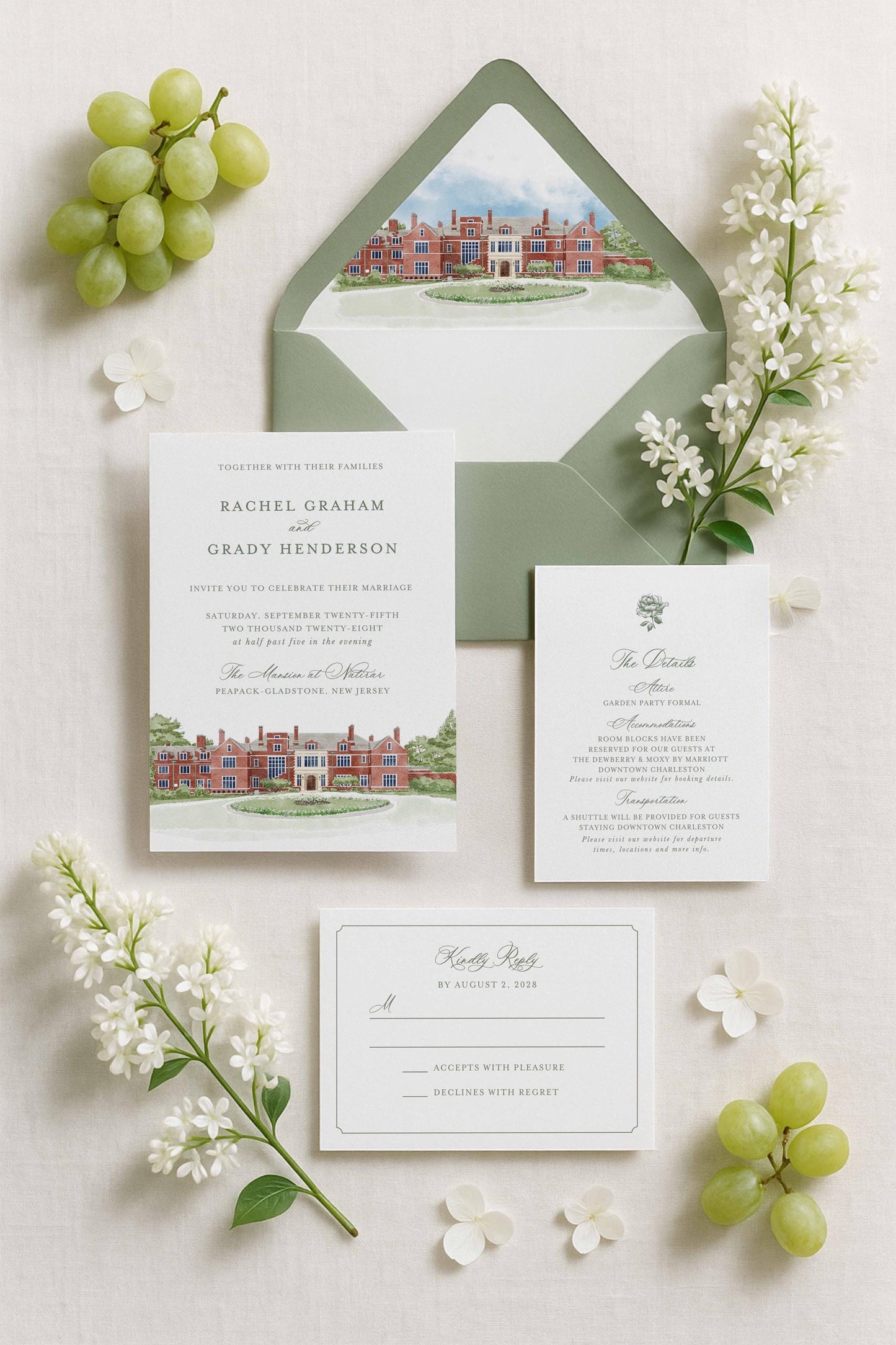 Mansion at Natirar Wedding Template Bundle
