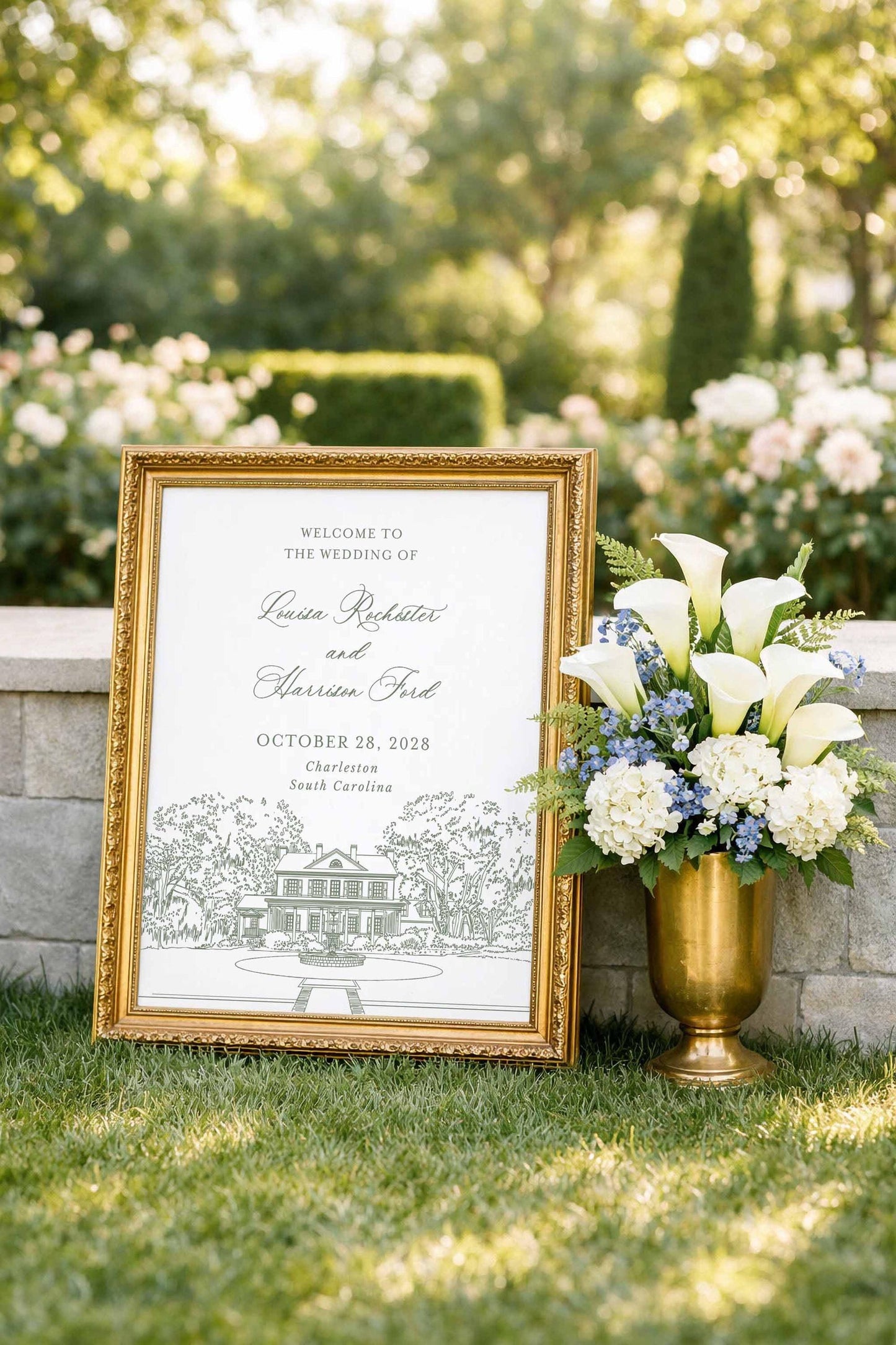 Legare Waring House Wedding Welcome Sign Template