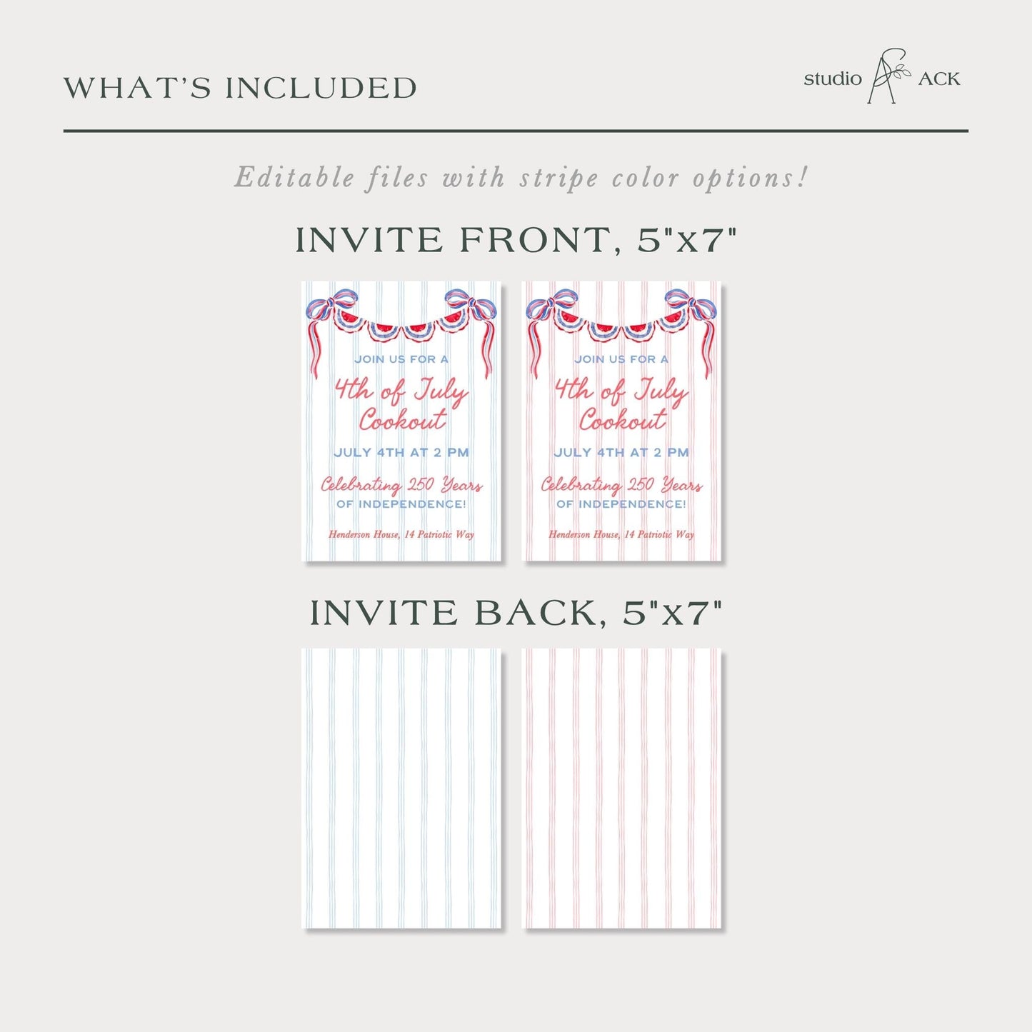 Patriotic Party Invitation Template