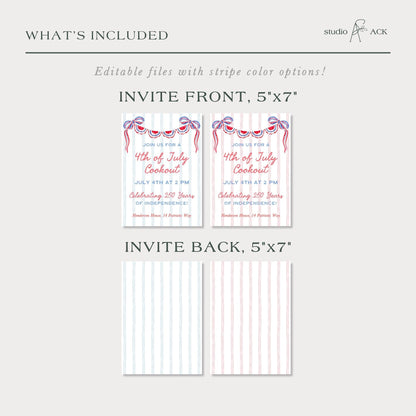 Patriotic Party Invitation Template