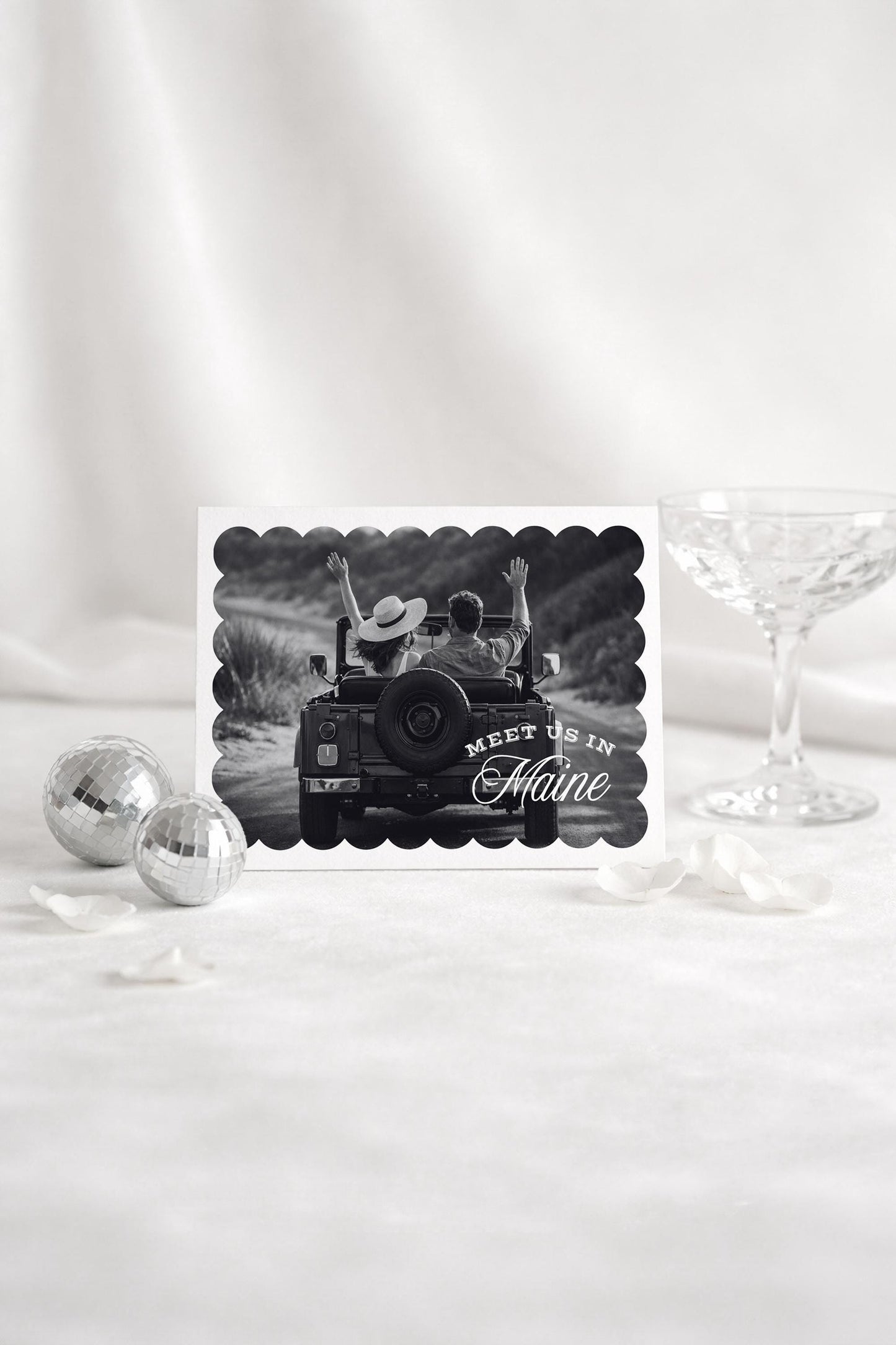 Vintage Minimalist Save the Date Template