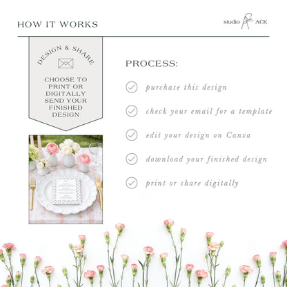 The image is a collage of various images, including a floral arrangement, a table setting, and a printed design. The text in the image provides information about the design and sharing process, but it does not contain any descriptive text about the individual images.