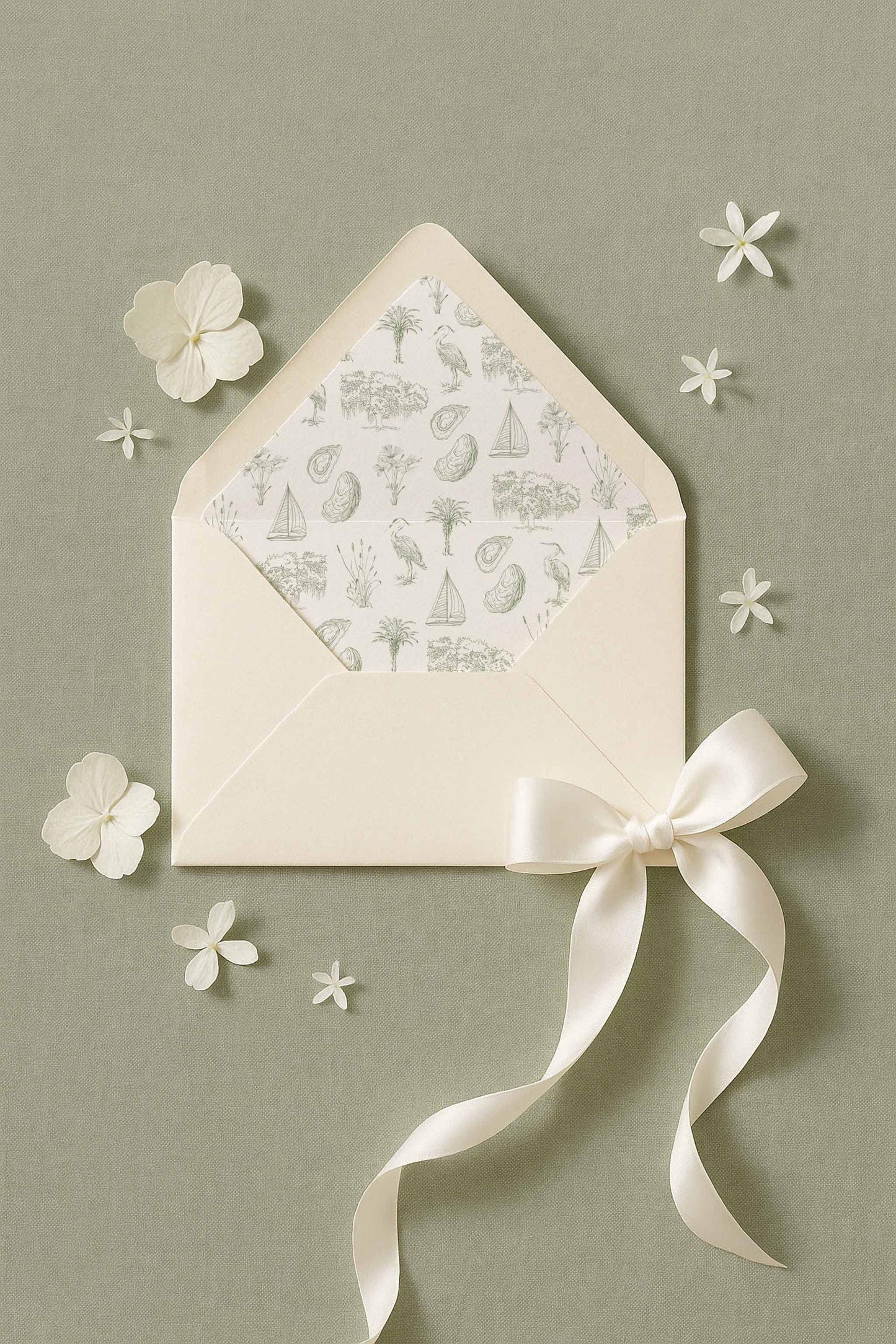 Southern Toile Wedding Invitation Suite Template