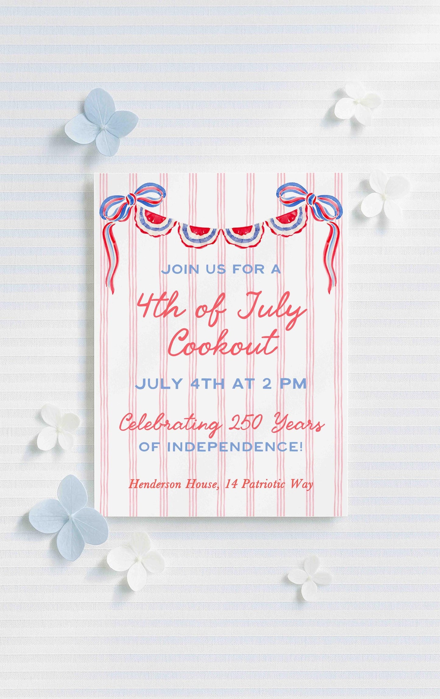 Patriotic Party Invitation Template