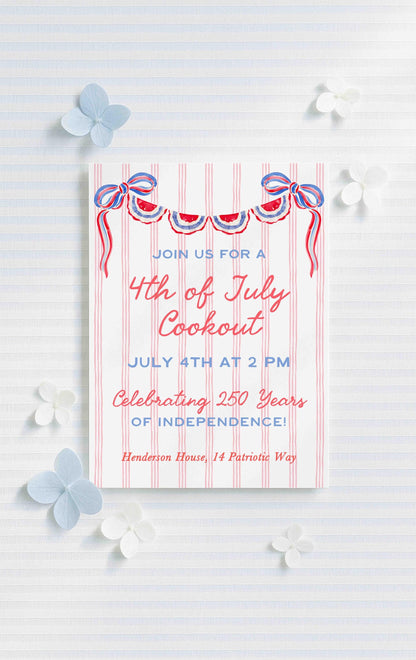 Patriotic Party Invitation Template