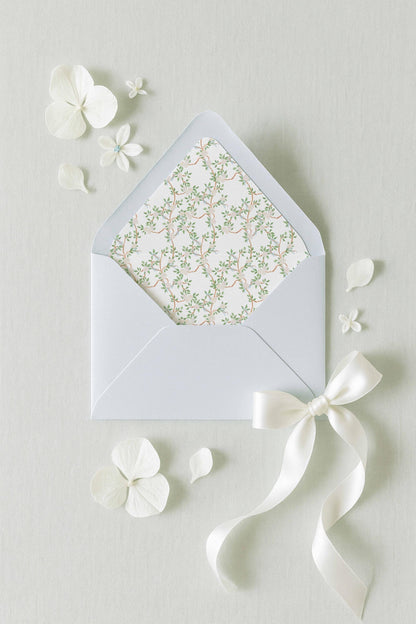 Neutral Chinoiserie Envelope Liner Template