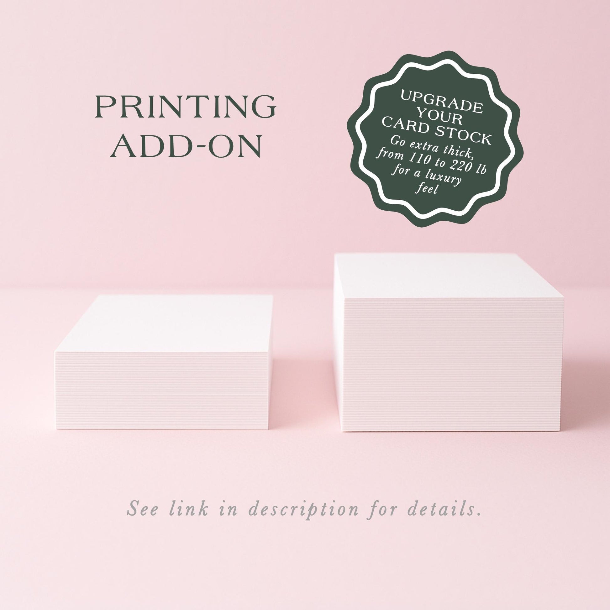two white square boxes placed side by side on a pink background.