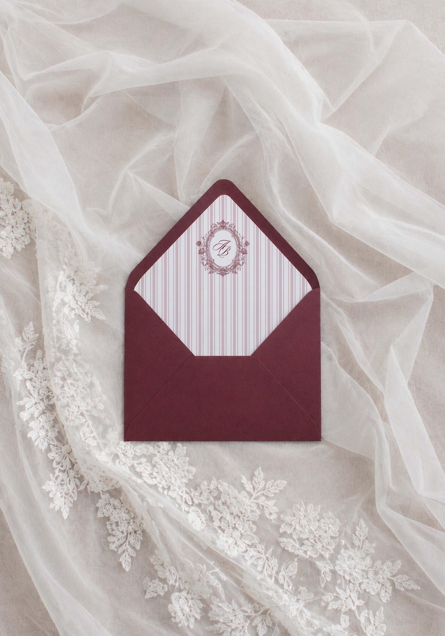 Vintage Lace Save the Date Template