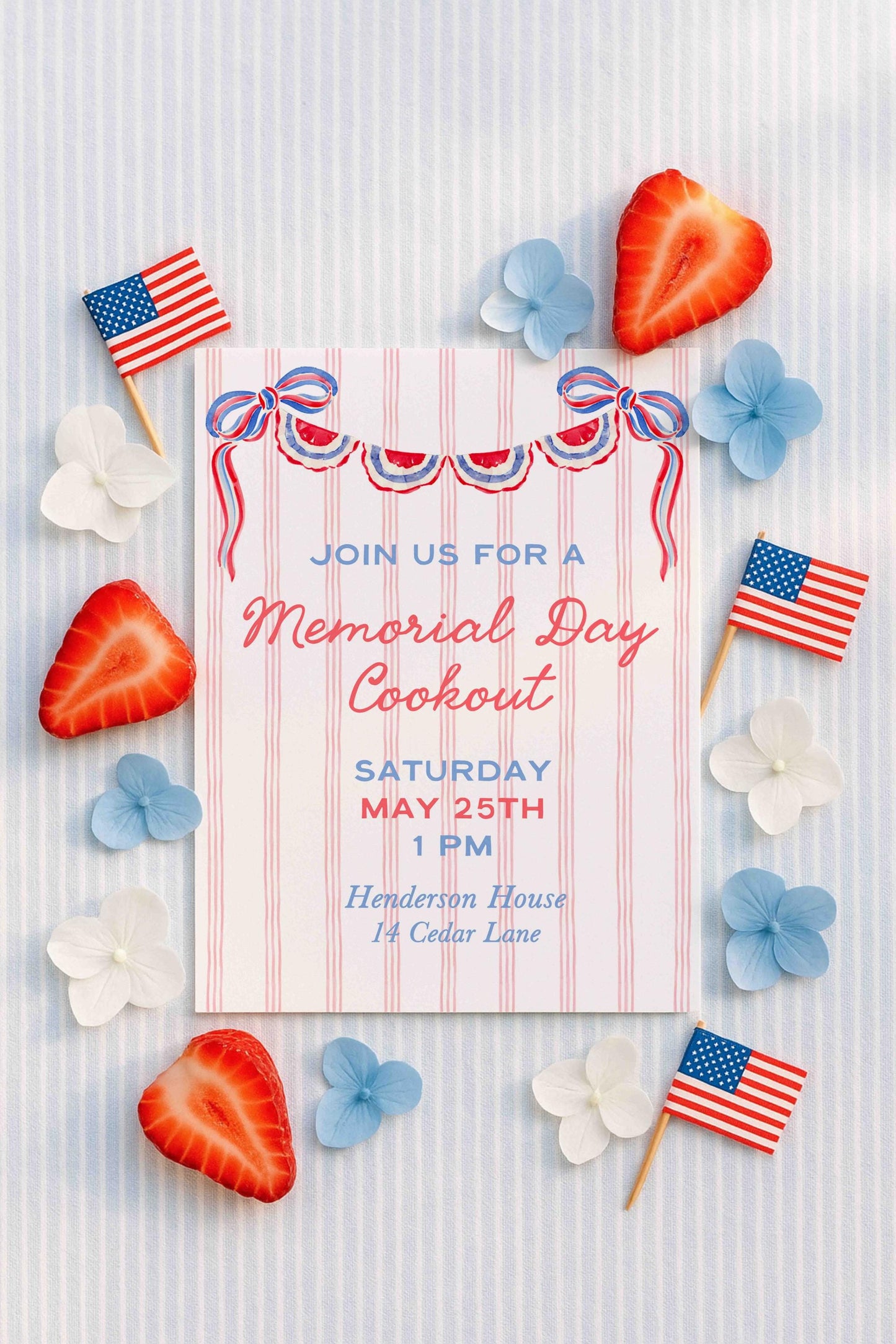 Patriotic Party Invitation Template