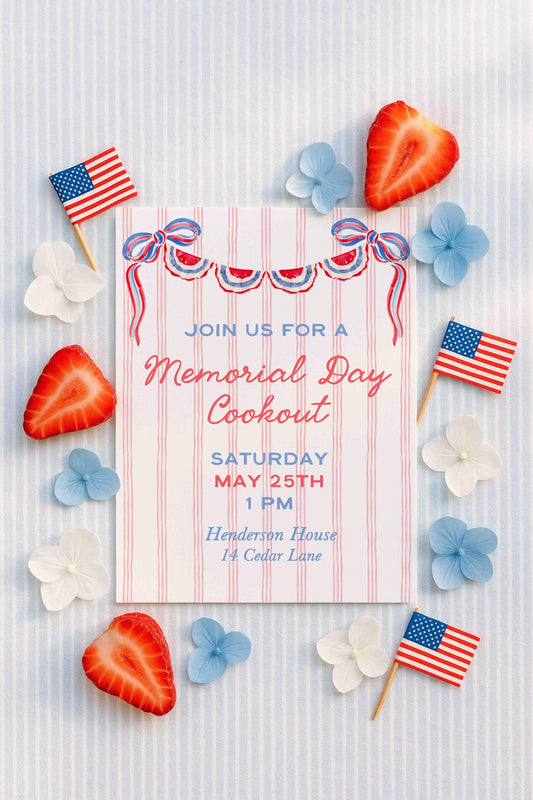 Patriotic Party Invitation Template