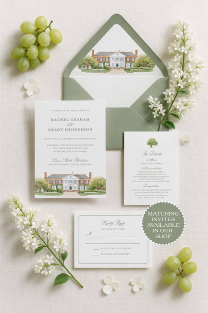 Boone Hall Save the Date Template