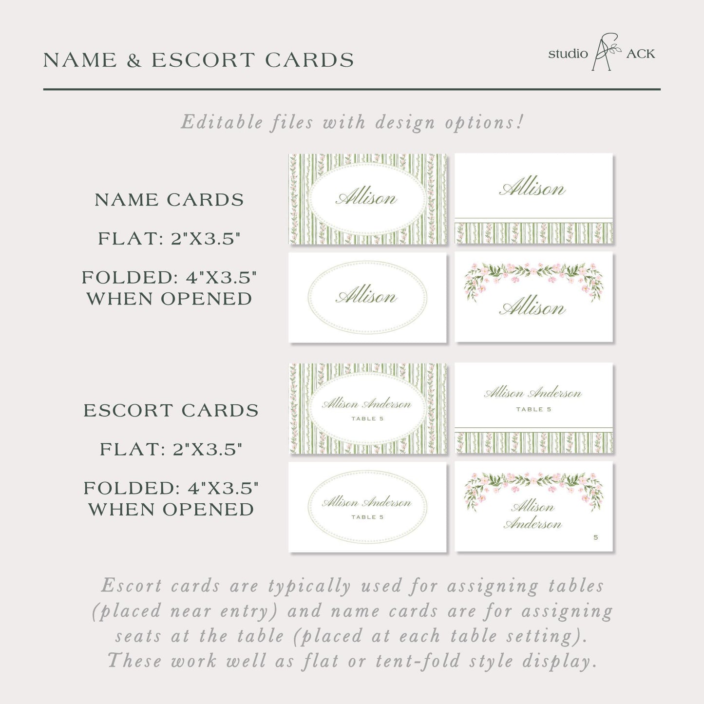 Grandmillennial Floral Wedding Template Bundle