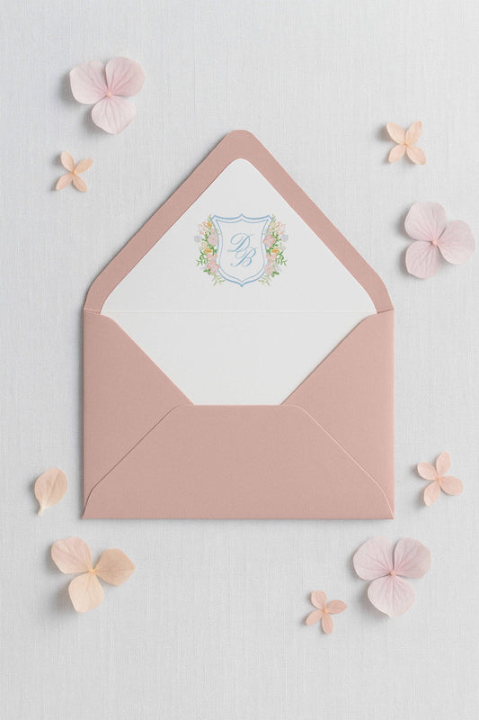 Colorful Floral Envelope Liner Template