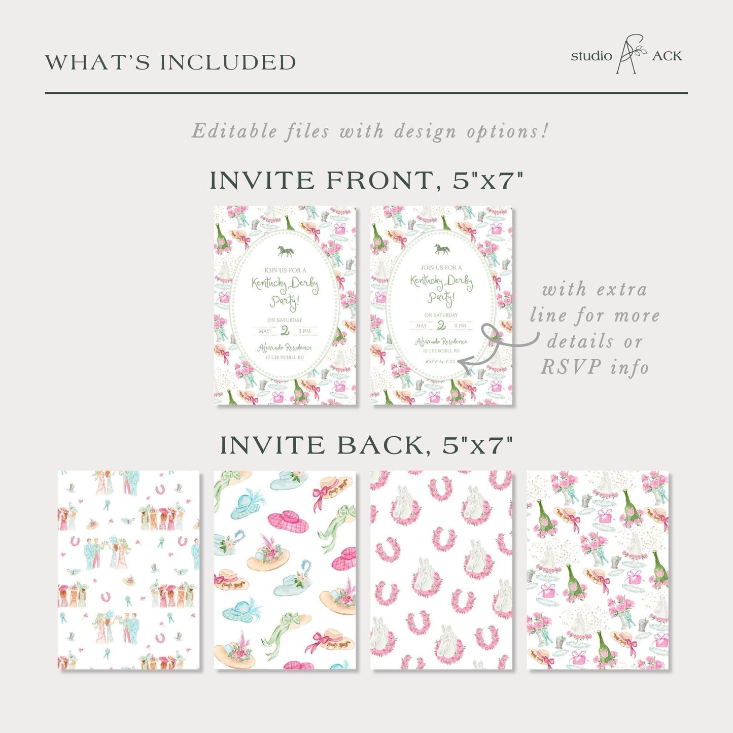 Kentucky Derby Party Invitation Template