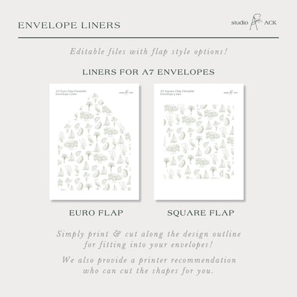 Southern Toile Envelope Liner Template