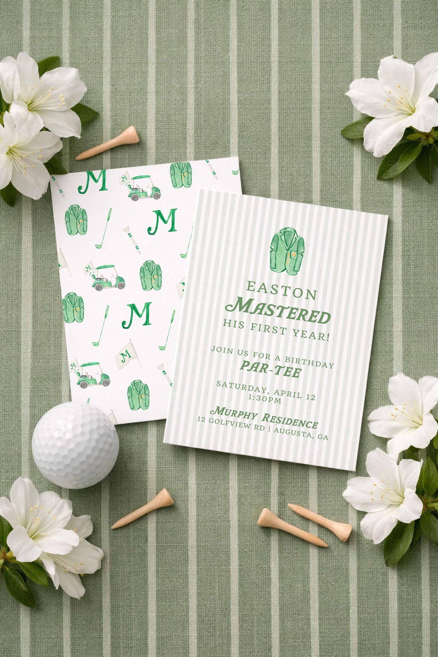 Golf Birthday Invitation Template