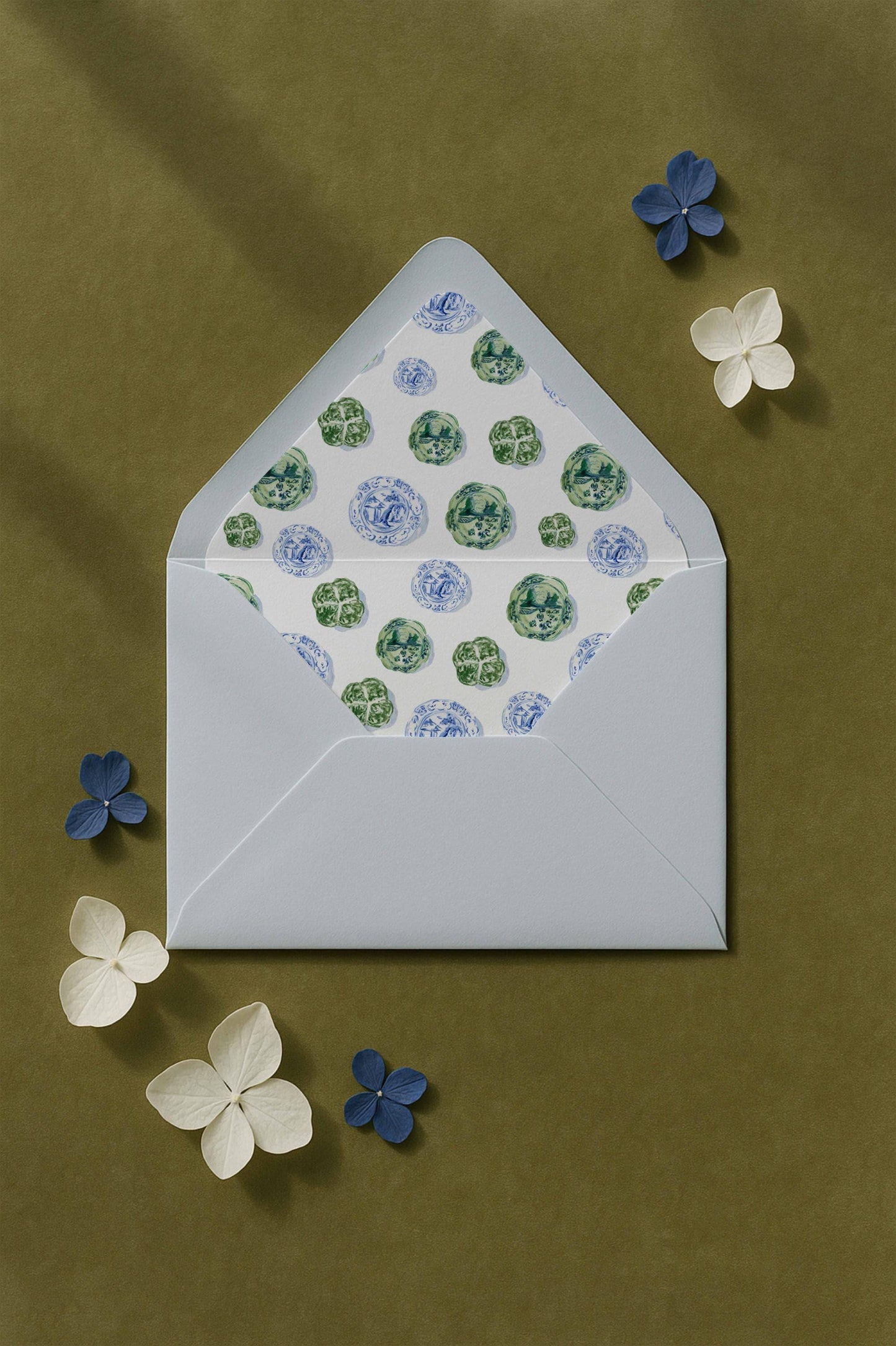Blue, White & Green Save the Date Template