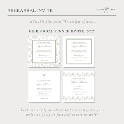 Oyster Roast Rehearsal Dinner Invitation