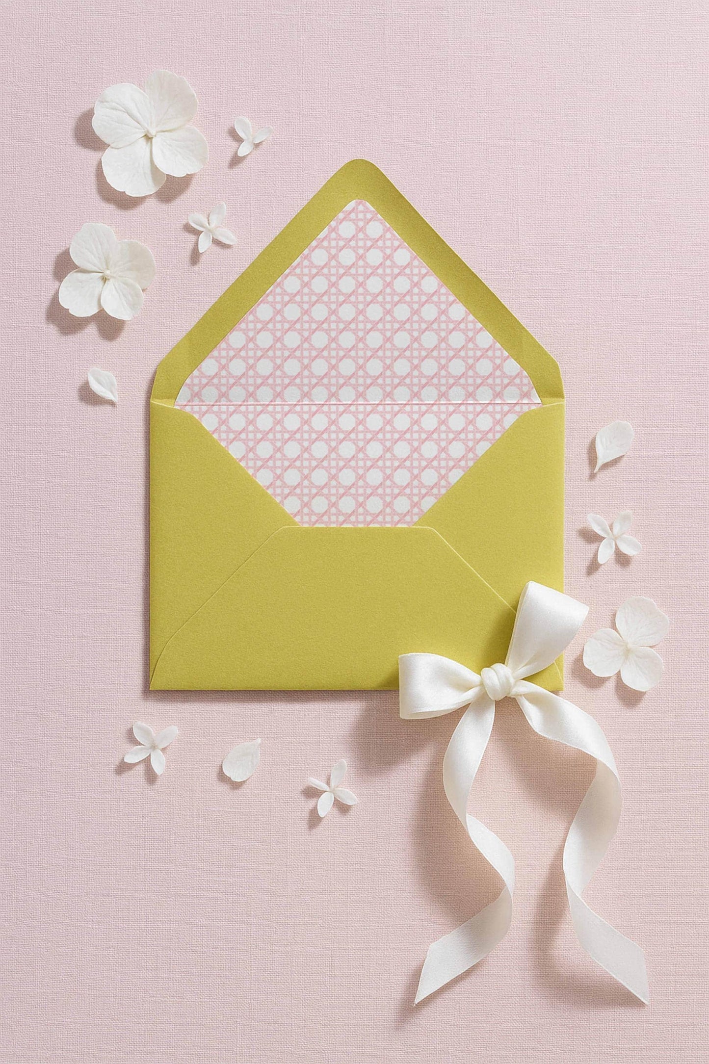 Pink Rattan Envelope Liner Template